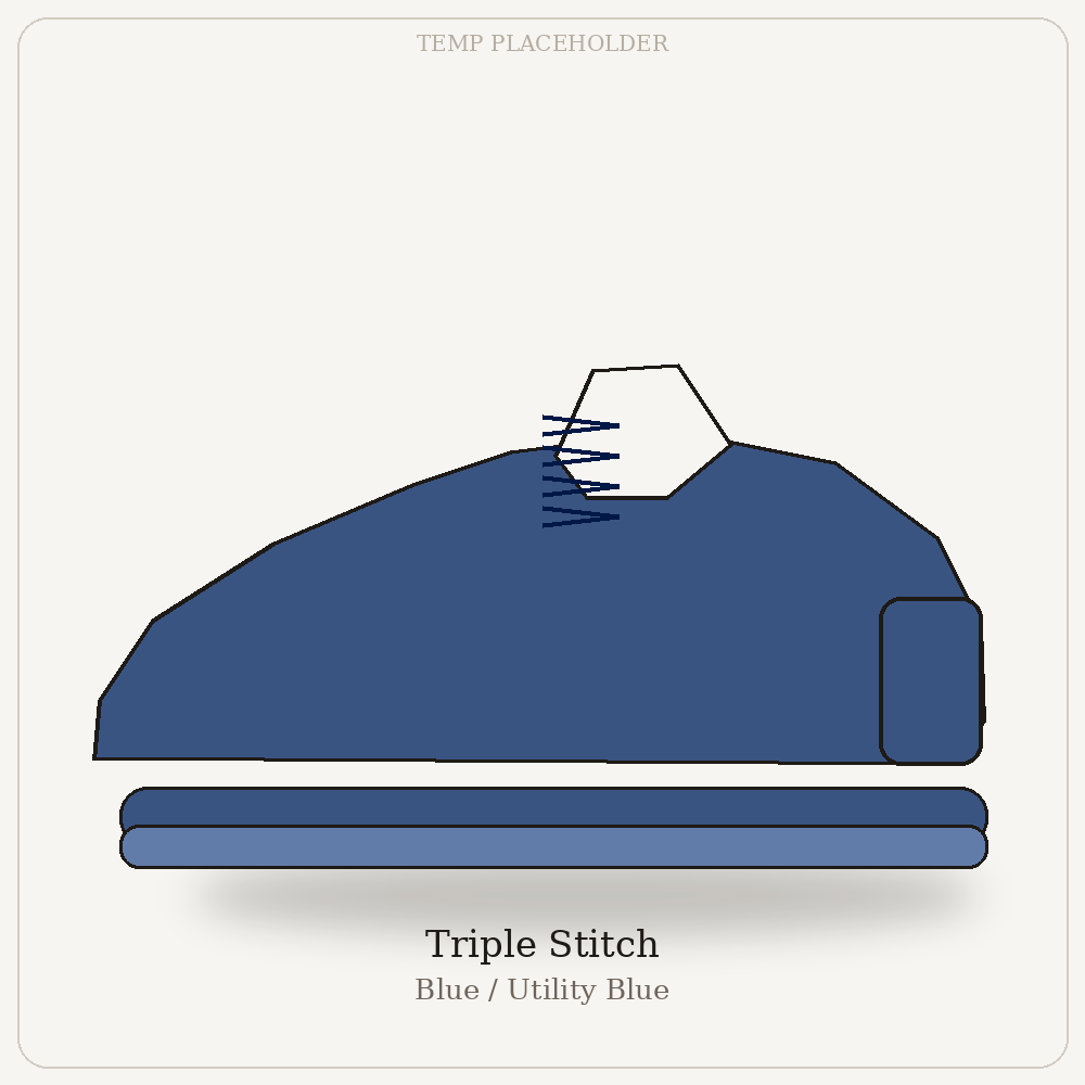 Triple Stitch - Blue / Utility Blue