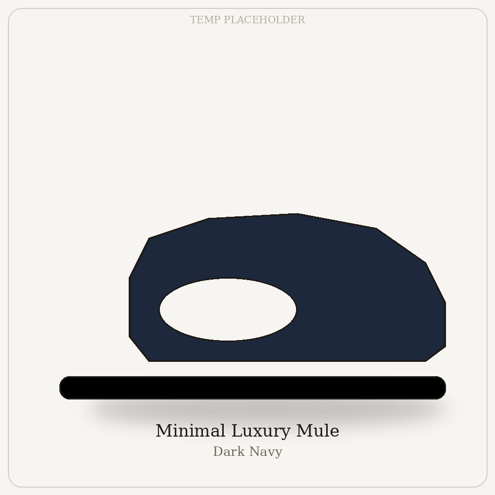Minimal Luxury Mule
