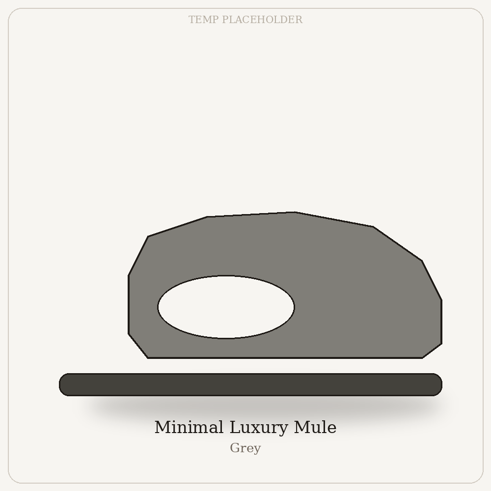 Minimal Luxury Mule