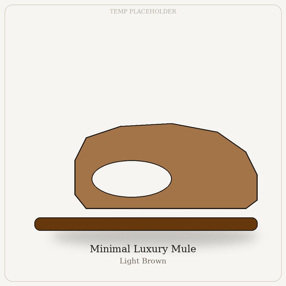 Minimal Luxury Mule