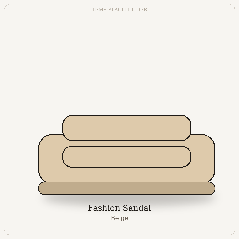 Fashion Sandal - Beige