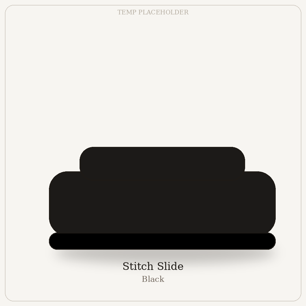 Stitch Slide - Black